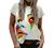 Graphic Tees for Women Round Neck Abstract Face Vintage Aesthetic Printing Short Sleeve T-Shirts Casual Summer Blouses