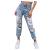 MASZONE High Waisted Jeans for Women Y2K Fashion Wide Leg Denim Pants Loose Back Butterfly Print Straight Trousers Jeans