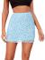 Verdusa Women's Floral Mesh Overlay Elastic Waist Bodycon Mini Skirt