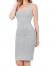 DAY VILLAGE Women's Square Neck Sleeveless Bodycon Midi Length Casual Dress