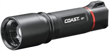 COAST® HP7 650 Lumen Focusing LED Flashlight with SLIDE FOCUS® and BEAM LOCK®, Black