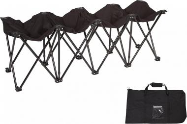 Trademark Innovations Portable Folding Sports Seater Bench - Sideline Collapsible Bench - 4 or 6 Seats