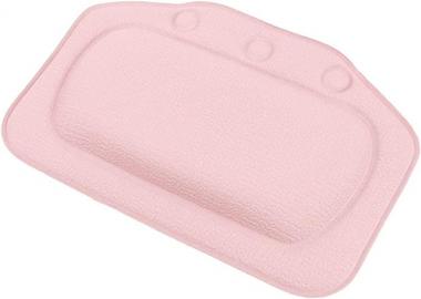 XKUN Bath Pillows for Tub Silicone Bathtub Bath Pillow Waterproof with Suction Cup PVC Bath Pillow Cushion Pink