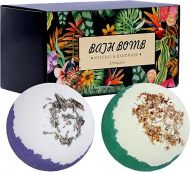 Bath Bombs Gift Set-Coconut,Sea Salt,Natural Plant Extracts Essential Oils.Makes Skin Smooth,Moisturized Full of Vitality.The Best Choice of Bath Bombs for Women,The Gift of Bath Bombs for Kids.