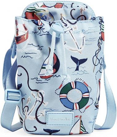 Vera Bradley Recycled Lighten Up Reactive Deluxe Water Bottle Crossbody Sling Bag