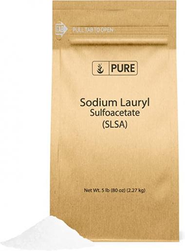 Pure Original Ingredients Sodium Lauryl Sulfoacetate (SLSA) (5 lb) Long Lasting Foam & Bubbles, Gentle on Skin