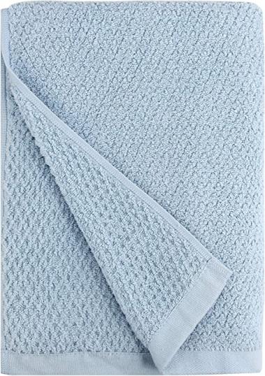 Everplush Diamond Jacquard Quick Dry Bath Towel, (Pack of 1) (30 x 56 in), Aquamarine