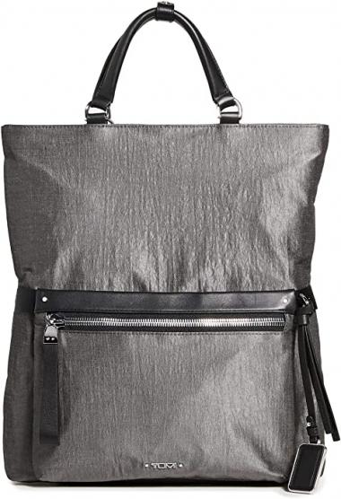 TUMI Women's Mona Messenger, Pewter Metallic, One Size