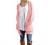 GRECERELLE Women's Loose Open Front Long Sleeve Solid Color Knit Cardigans Sweater Blouses with Pockets