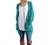 GRECERELLE Women's Loose Open Front Long Sleeve Solid Color Knit Cardigans Sweater Blouses with Pockets