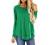 HIYIYEZI Fall Tops for Women Long Sleeve Side Split Casual Loose Tunic Top