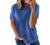 Biucly Womens Short Sleeve Crewneck Shirts Loose Casual Tee T-Shirt