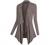 Urban CoCo Women's Drape Front Open Cardigan Long Sleeve Irregular Hem