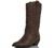 Soda Women's Red Reno Western Cowboy Pointed Toe Knee High Pull On Tabs Boots