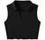 SheIn Women's Sleeveless Lapel Collar Crop Tops V Neck Ribbed Knit Solid Tank Top