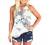 Womens Tops Summer Halter Cutout Front Sleeveless Tank Tops Trendy Ombre Sunflower Graphic Tee Shirts Camisole Blouses