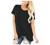 Womens Criss Cross Twist Knot Tops Casual Summer Short Sleeve T Shirts Tunic Top Loose Comfy Tshirts Blouses