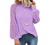 MIHOLL Women’s Long Sleeve Tops Lace Casual Loose Blouses T Shirts