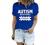 Womens Cute Blue T-Shirts Funny Letters Rainbow Puzzles Printed Graphic Tee Shirt Loose Crewneck Summer Tops Tshirts