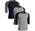 Sporty Two Tone Baseball Tee Shirt 3/4 Sleeve Raglan Matching Team Top