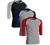 Sporty Two Tone Baseball Tee Shirt 3/4 Sleeve Raglan Matching Team Top