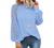 MIHOLL Women’s Long Sleeve Tops Lace Casual Loose Blouses T Shirts