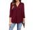 Timeson Women's V Neck Blouse 3/4 Sleeve Tunic Tops Ladies Work Shirts