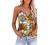 Womens Fashion 2022 Summer Tops Dressy Plunge V Neck Zip Up Spaghetti Strap Tank Top Sleeveless Camisole Shirts Blouse