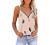 Womens Fashion 2022 Summer Tops Dressy Plunge V Neck Zip Up Spaghetti Strap Tank Top Sleeveless Camisole Shirts Blouse