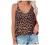 Womens Summer Tops Fashion V-Neck Spaghetti Strap Tank Tops Trendy Camisole Loose Fit Blouse Shirts with Cute Printing