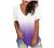 Womens Tops Summer V Neck T Shirt Rolled Sleeve Side Split Casual Short Sleeve Printing Tee Tops Loose Workout Tops