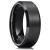 King Will Basic 6mm 7mm 8mm 9mm 10mm Men Wedding Black/Silver Tungsten Ring Matte Finish Beveled Polished Edge Comfort Fit