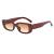 LASPOR Vintage Rectangle Sunglasses for Women Men Fashion Retro Small Square Frame Glasses UV 400 Protection Driving Black