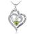 Distance Heart Necklace for Women 925 Sterling Sliver Birthstone Heart Jewelry I Love You to The Moon and Back Necklaces for Mother Girlfriend Wife with Jewelry Gift Box