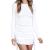 Women Sleeveless Bodycon Mini Dress Ruched Stretchy Side Drawstring Tank Dress