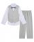 Van Heusen Boys' 4-Piece Formal Suit Set, Vest, Pants, Collared Dress Shirt, and Tie