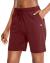 G Gradual Women's Bermuda Shorts Jersey Shorts with Deep Pockets 7" Long Shorts for Women Lounge Walking Athletic