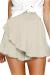 NEYOUQE Womens Cotton Linen Casual Summer Elastic Waist Comfy Shorts with Pocket