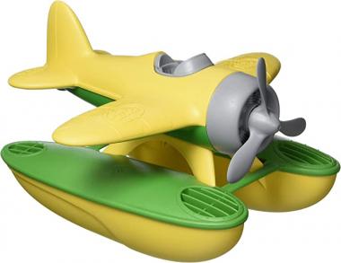 Green Toys Seaplane, Yellow/Green CB - Pretend Play, Motor Skills, Kids Bath Toy Floating Vehicle. No BPA, phthalates, PVC. Dishwasher Safe, Recycled Plastic, Made in USA.