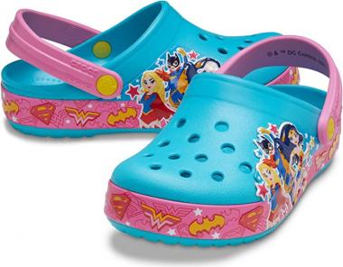 Crocs Girl's Fun Lab DC Super Hero Band Clog (Toddler/Little Kid)