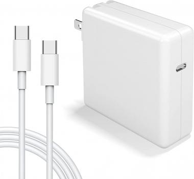 Charger for MacBook Pro, 61W USB C Power Adapter for MacBook/Pro 13 12 inch Mac Air 2018 2019 2020 2021 PD 3.0 Fast Charging, Included USB-C Charge Cable 6.6 Ft