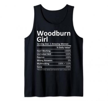 WOODBURN GIRL OR OREGON Funny City Home Roots USA Gift Tank Top