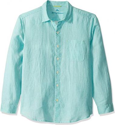 Tommy Bahama Men's Sea Glass Breezer Long Sleeve Shirt, Lawn Chair XL