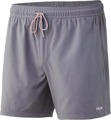 HUK Men's Volley 5.5" Elastic Waist Quick-Dry Swim Shorts