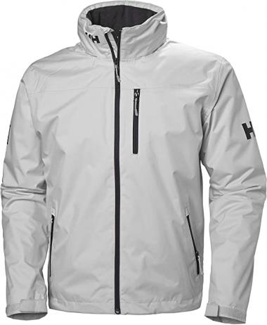 Helly-Hansen Men's Crew Hooded Midlayer Fleece Lined Waterproof Raincoat Jacket