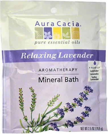 Aura Cacia Lavender Mineral Bath 2.5 oz