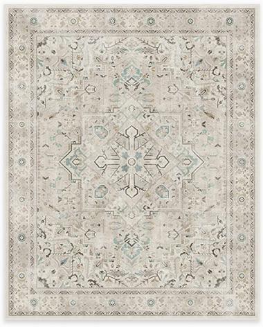 Ruggable – Kamran Ivory Opal – Machine Washable Area Rug – Pet & Child Friendly – Stain & Water Resistant – Non-Slip – 8'x10'