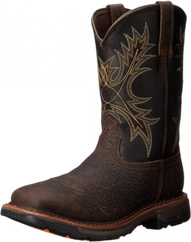 Ariat WorkHog Work Boots - Men’s Wide Square Soft Toe Leather Work Boot