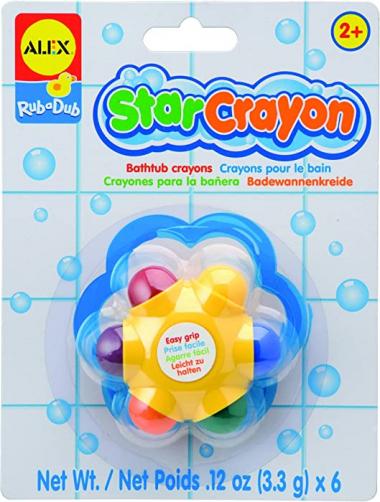 Alex Rub a Dub Star Crayon in the Tub Kids Bath Activity