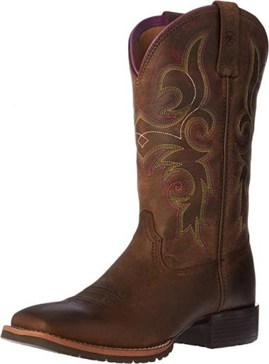 Ariat Hybrid Rancher Western Boots - Women’s Square-Toe Leather Work Boot